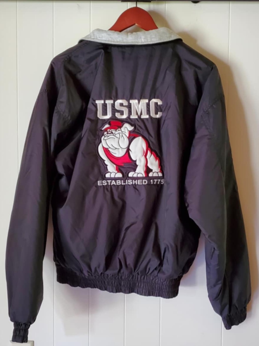 Vintage Oarsman 913 USMC Embroidered Jacket Small
